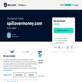 Скриншот главной страницы сайта spillovermoney.com